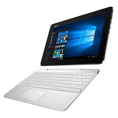 ASUS Transformer Book Tablet with Detachable Keyboard, Intel Atom, 2GB RAM, 64GB, 10.1  Touch Screen White